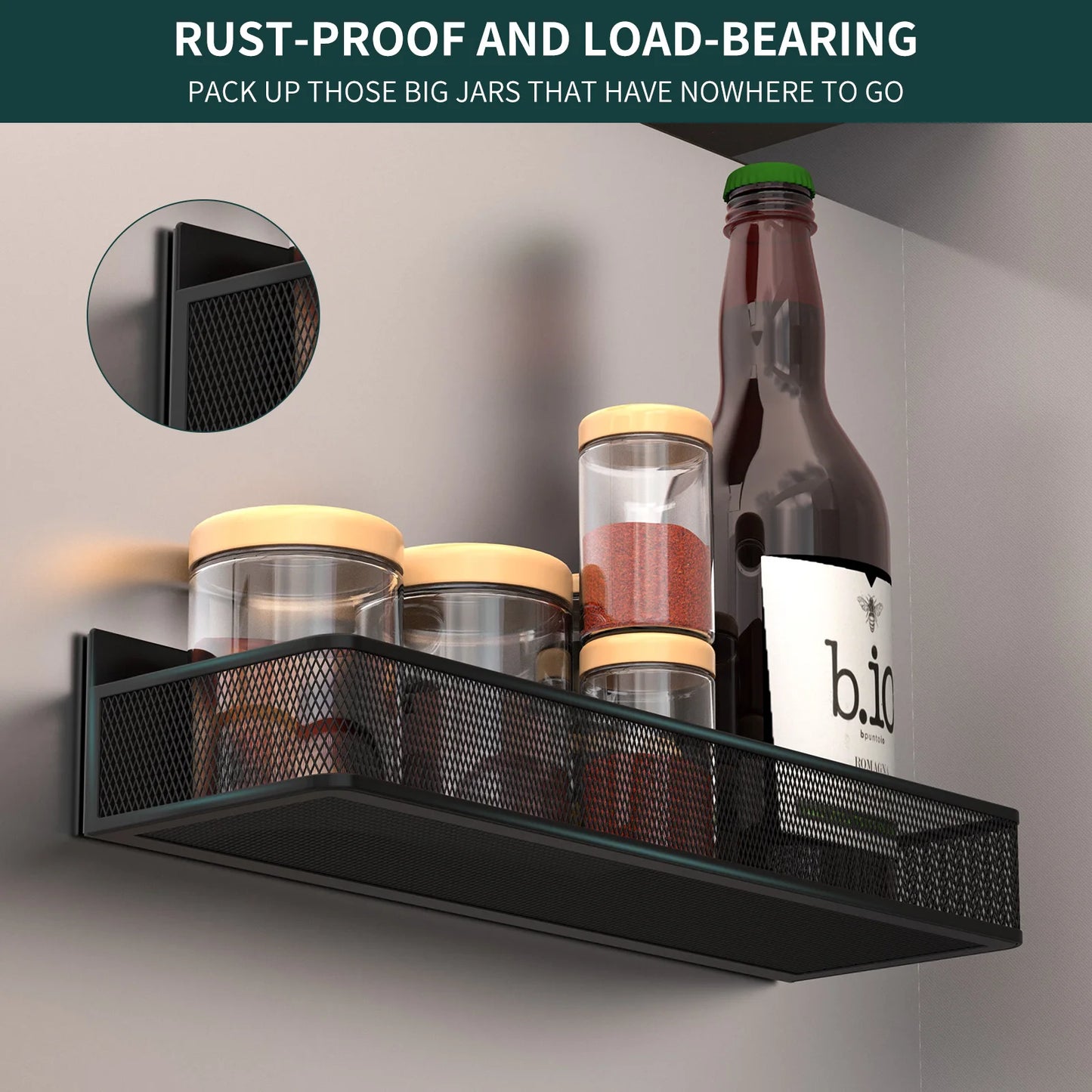 4 Pack Magnetic Shelf