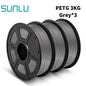 3D Filament 1KG 3 Rolls 1.75mm
