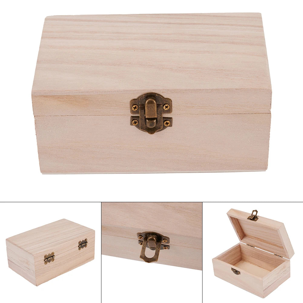 Wooden Square Hinged  Boxes