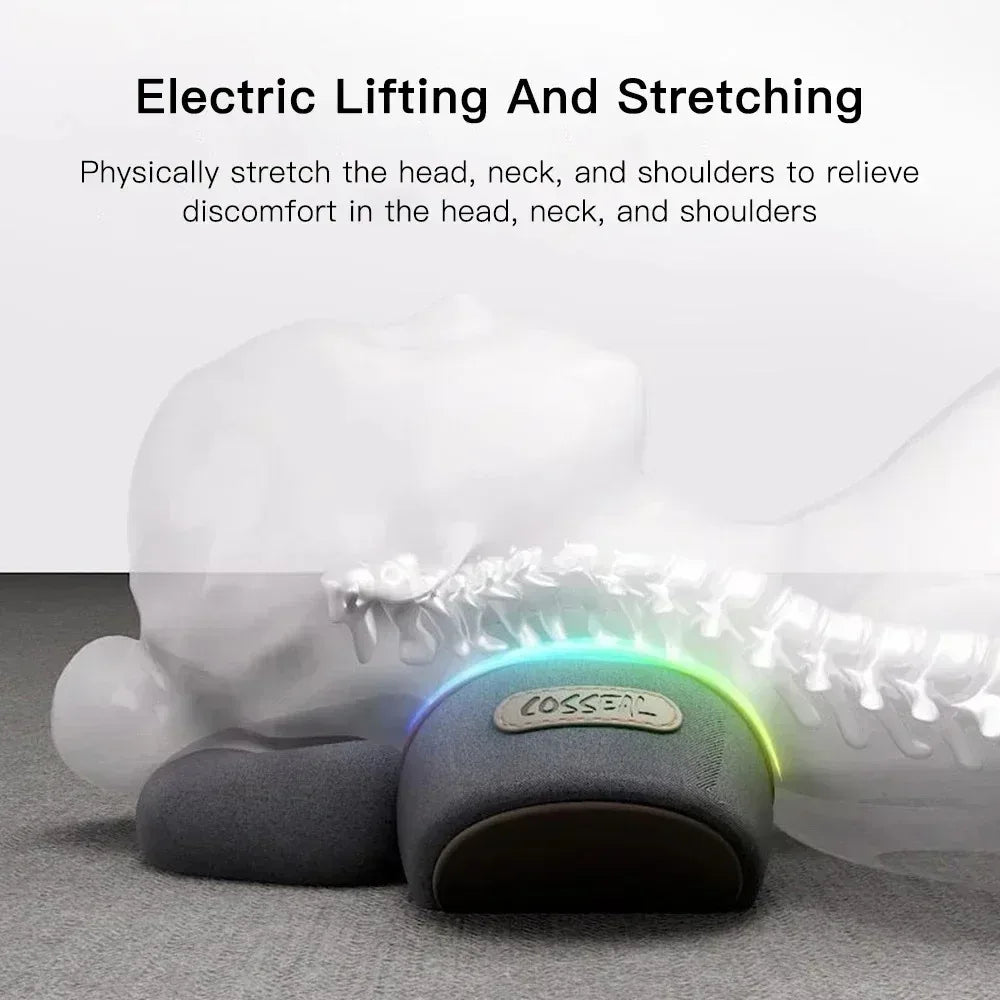 Electric Neck Massager Cervical Pillow Hot Compress
