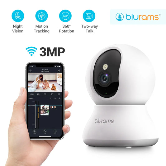 2K HD Home Security Camera with Motion Detection and Two-Way Audio