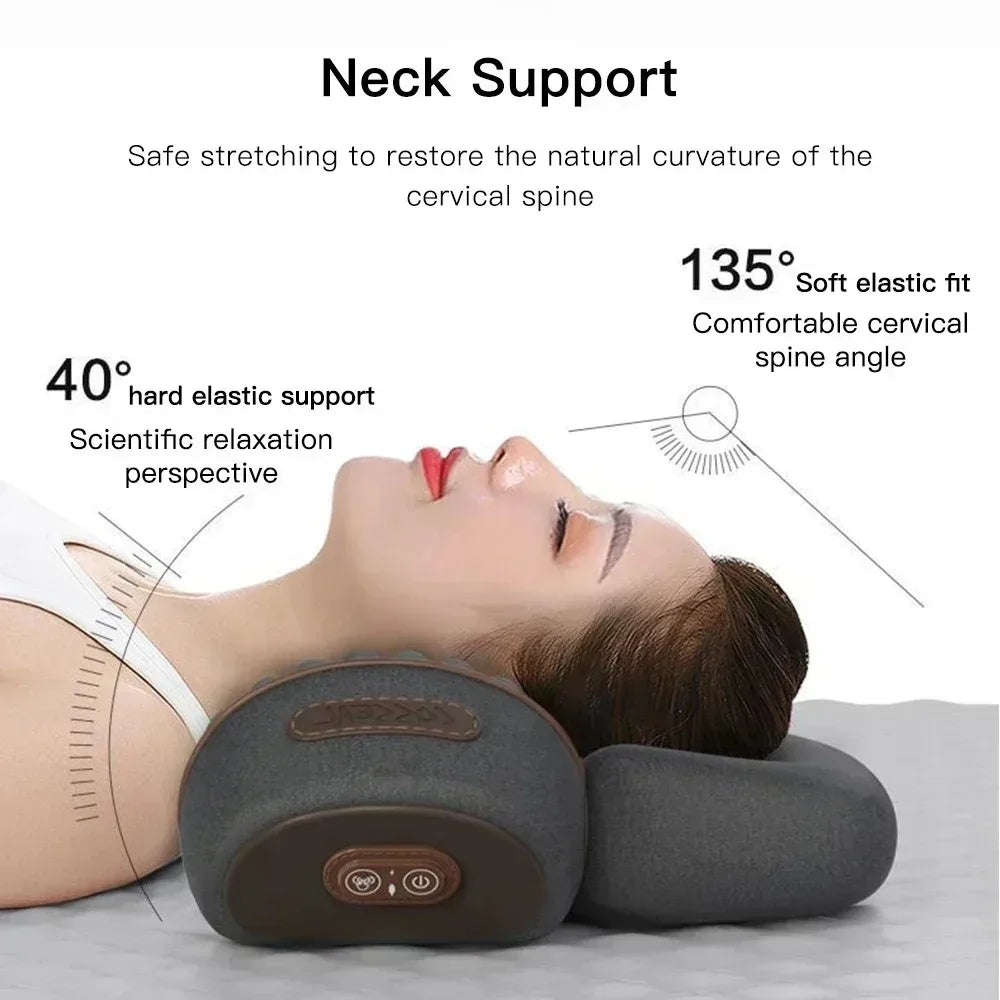 Electric Neck Massager Cervical Pillow Hot Compress