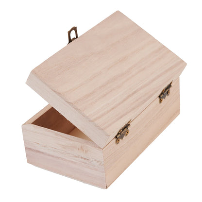 Wooden Square Hinged  Boxes